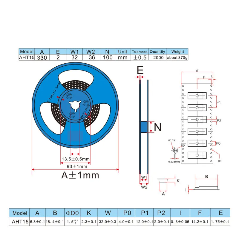 Интегрированный датчик температуры и влажности AHT15 ± 2% относительной влажности (25 ℃) точность ± 0,3