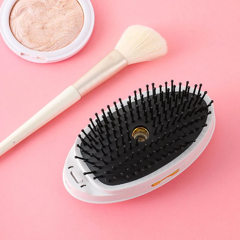 مشط رذاذ محمول مضاد للكهرباء الساكنة، مشط تدليك الشعر المستقيم المنزلي، مشط ناعم، وظيفة تصفيف الشعر، مشط تنعيم الشعر