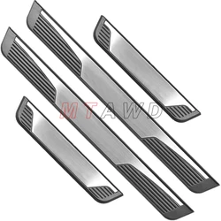 Car Accessory For Hyundai Accent 2018-2024 2025 Stainless Door Sill Scuff Plate Kick Guard Pedal Threshold Protector Cover Trim