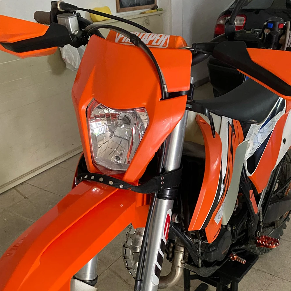 For KTM Headlight Plate EXC 300 Accessories Enduro Motorcycle Mask SX XC SXF EXCF 125-500 Universal Dirt Bike Motocross Headlamp