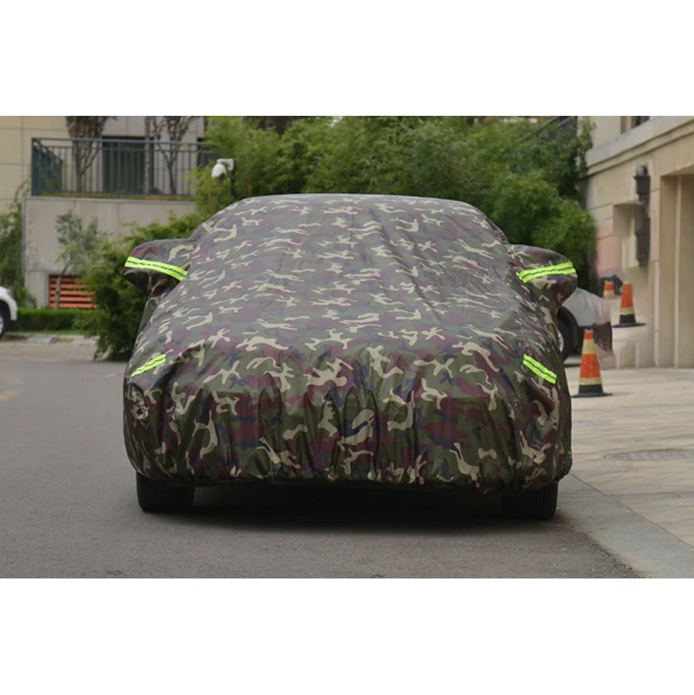 Winter Car Covers Oxford Cloth Outdoor Waterproof Sun Rain Snow Protection UV Car Umbrella Camouflage Universal SUV Sedan