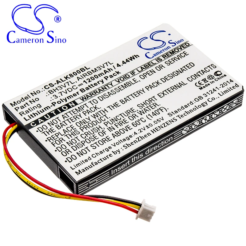 CameronSino Battery for Autec Air A4 Air A6 Air A8 fits Autec AIRBM3V7L BH3V7L Crane Remote Control battery 1200mAh 3.70V Black