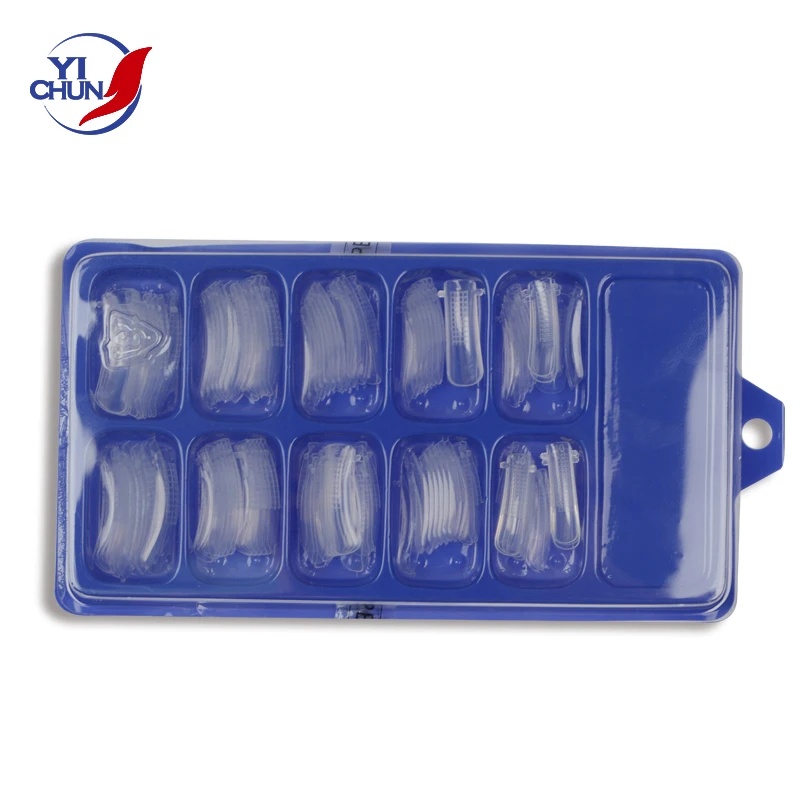 10 Sizes 100 Pcs Reusable Molded Artificial Finger Tips Nail  Form Suppliy For Manicure Extension Salon Acrylci Poly Builder Gel