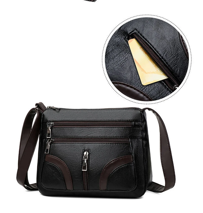 Yogodlns Vintage Umhängetasche Für Frauen PU Leder Umhängetasche Multifunktions Umhängetasche Kleine Quadratische Tasche Mama Handtasche sac – Detail 21