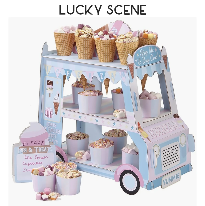 

Car Cake Display Rack for Automobile Model Party Decoration Display Stand Cupcakes Event Party Disposable Birthday Sugar Sweets