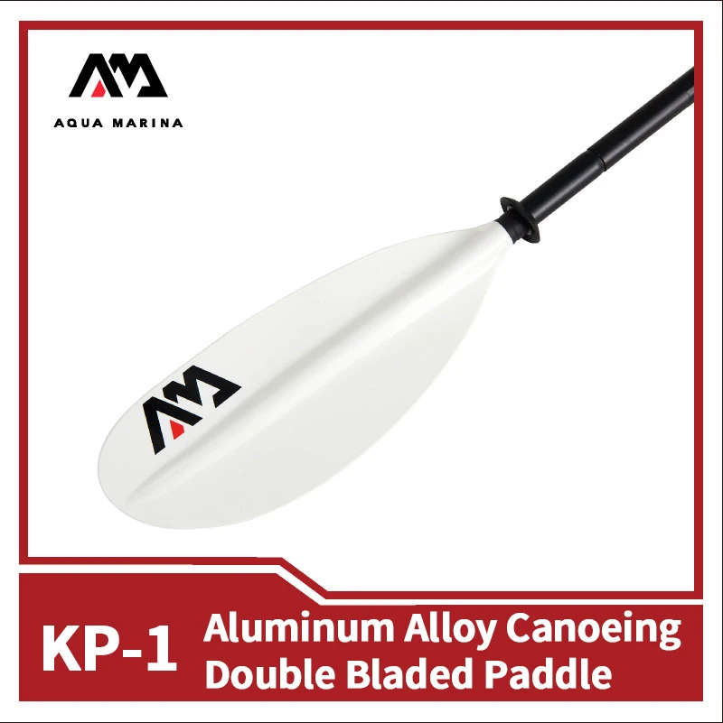 AQUA MARINA NEW KP-1 Aluminum Alloy Canoeing Paddle 4-section Double Bladed 230cm Rowing Oars Kayak Inflation Boat Drift Parts