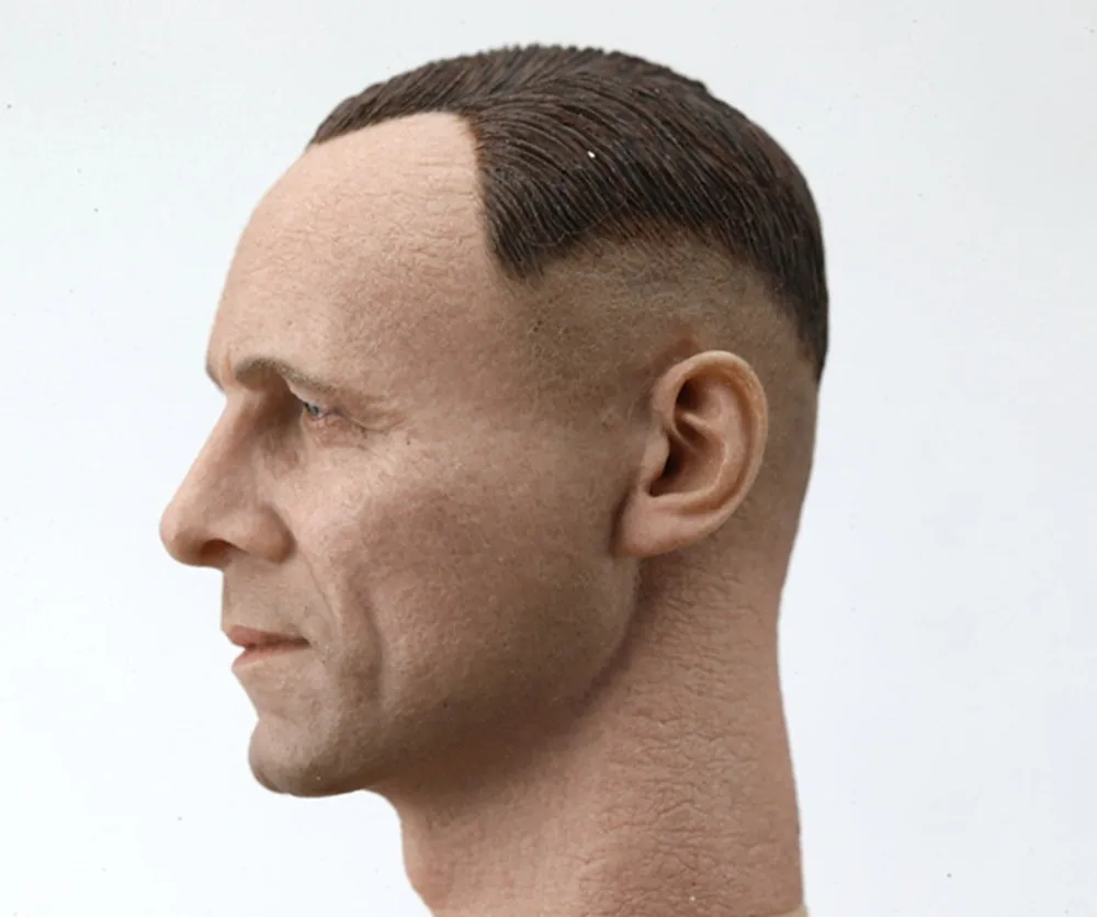 1/6 WWII Desert Fox Head Sculpt German Commander Head Sculpt Model PVC Long NeckCarved Fit 12-calowa figurka akcji Body Doll