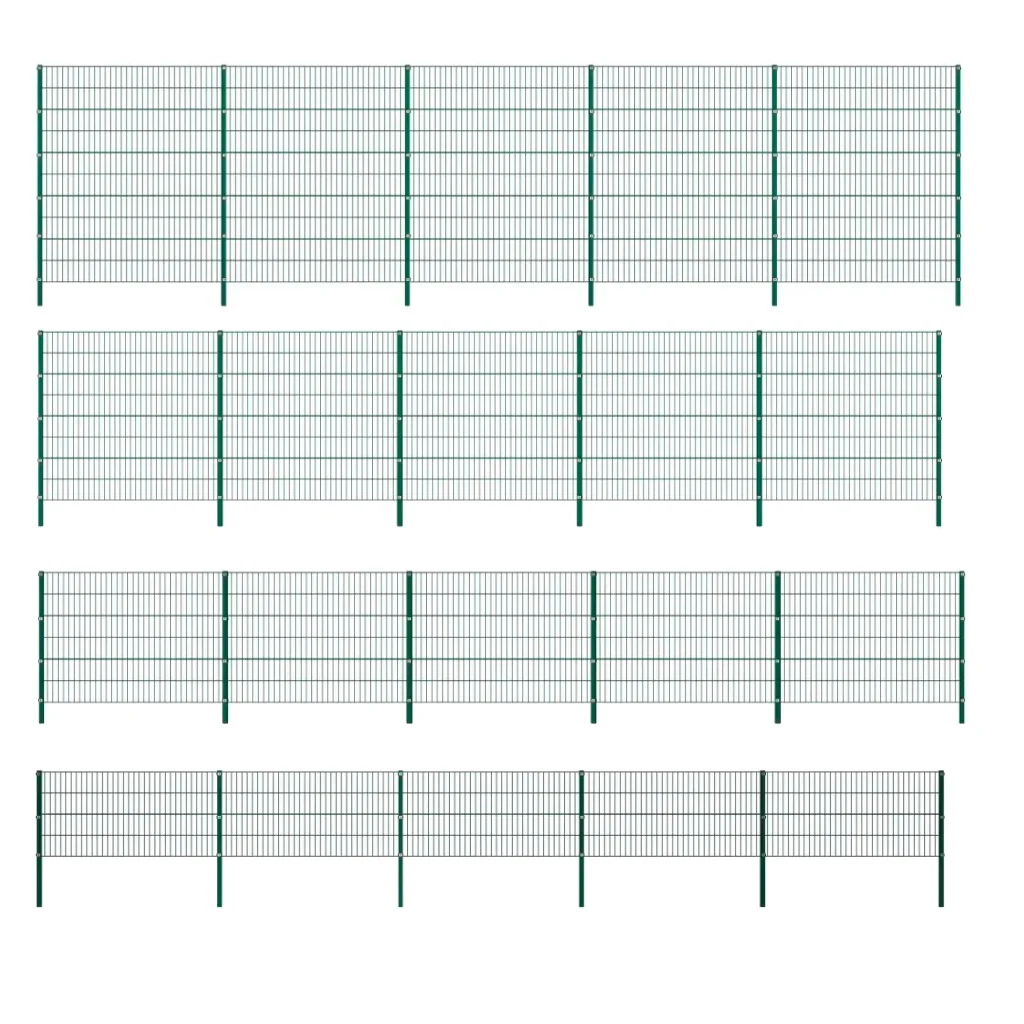 Zaun Panel mit grünen Eisenpfosten – Der perfekte Zaun für Garten, Rasen und Tiere?