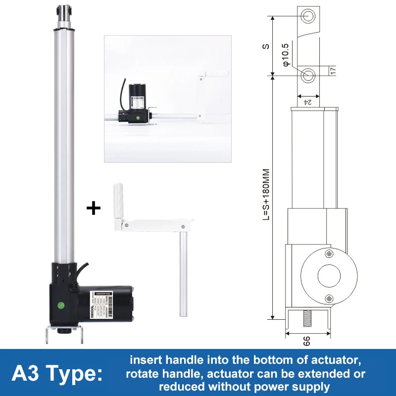 Imagem -04 - Velocidade 500n Carga 50kg Atuador Linear Elétrico 100 mm 600 mm 800 mm Curso Reciprocating Escadas de Elevação Ajustável Mesa Dc12v 40 mm s