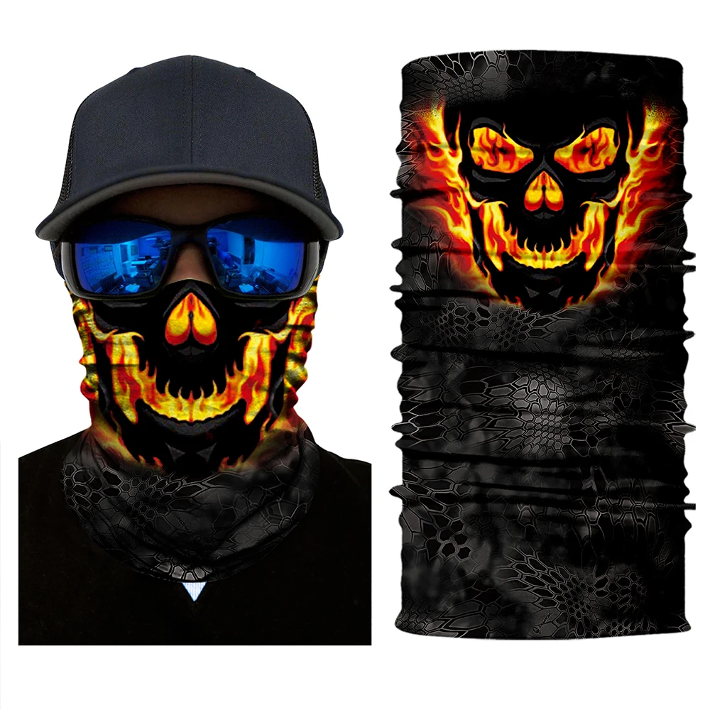 2024 New Motorcycle Face Shield Sun Mask Balaclava Party Masks Festive Supplies Masquerade Mask Biker Magic Headscarf Tube Neck