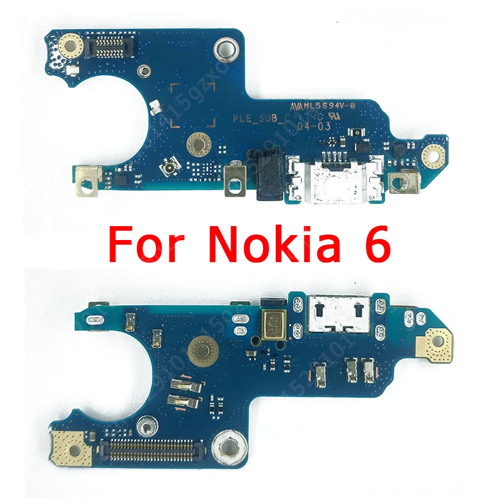 Charging Port For Nokia 3.1 5 5.1 6 6.1 7 Plus 8 8.1 Charge Board USB Connector Socket Replacement Repair Spare Parts