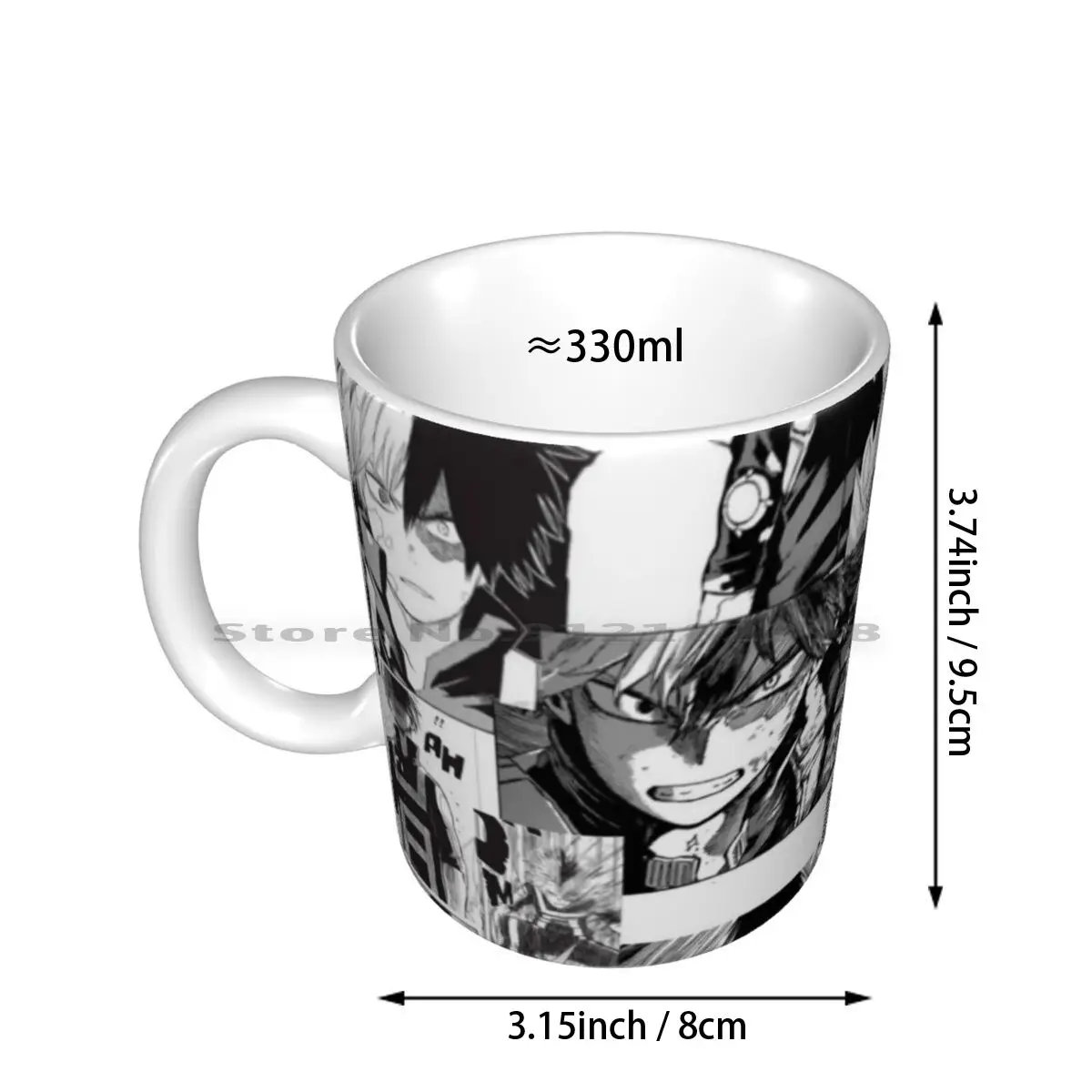 Todoroki Shoto Ceramic Mugs Coffee Cups Milk Tea Mug Todoroki Todoroki Shoto Shoto Shouto Mha Bnha Boku No Hero Academia Hero