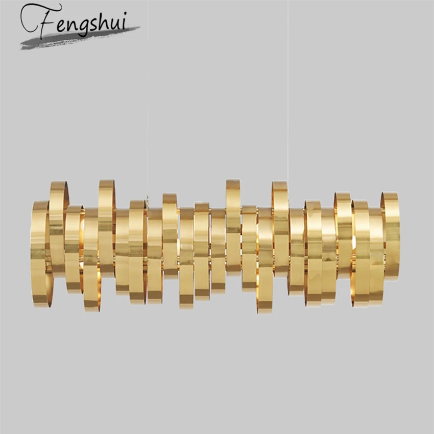 

Modern Stainless Steel Metal Gold Pendant Lights Restaurant Stylish Bar Art Pendant Lamp Indoor Decoration Hanging Lamp Lighting