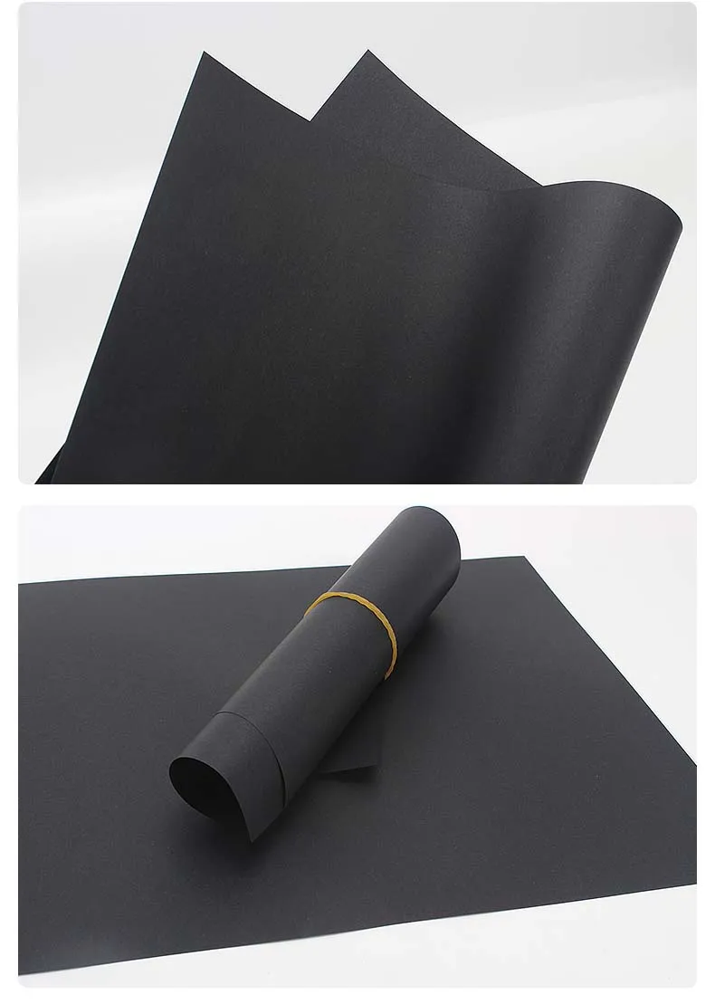 Blank Black Paper Graffiti DIY Handmade Paper A4 80g 180g 230g Craft Paper Cardboard Blank Hand Drawing Sketch Paper