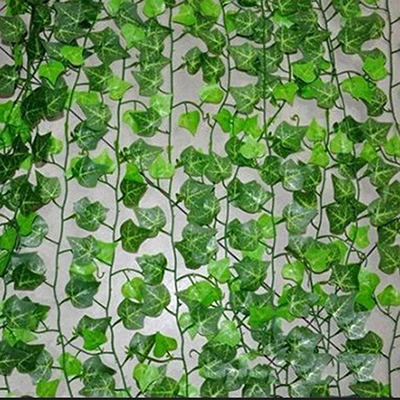 Hot Selling Fashion Cheap Wholesale Artificial Ivy Leaf Garland Plants Vine Fake Foliage Flowers Home Room Hotel Decoration