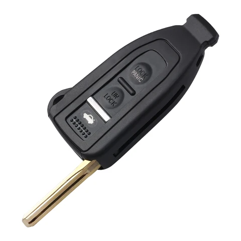 2/3 кнопки KEYECU для Lexus LS430 2002 2003 2004 2005 2006, чехол для смарт-ключа, пульт дистанционного управления с необрезанным лезвием HYQ12BZE