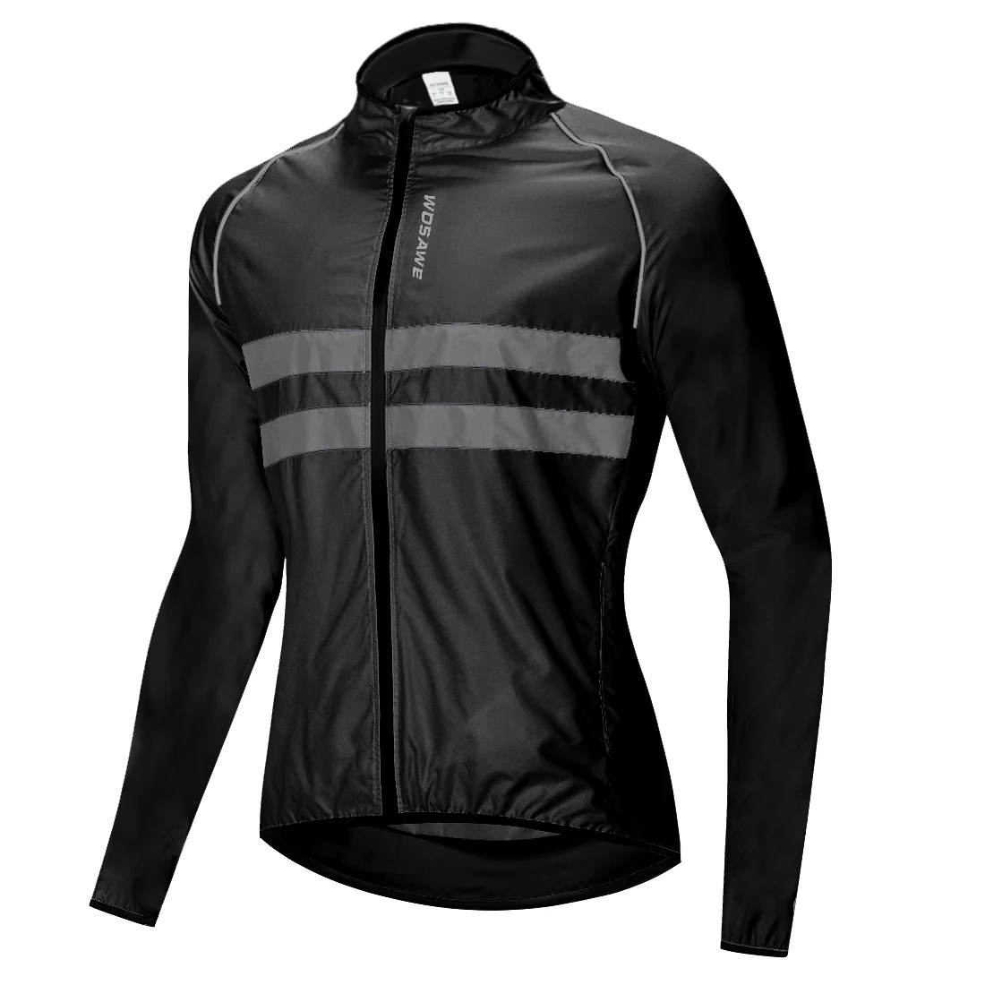 Wosawe ultraleichte reflektierende Männer Fahrrad jacke wind dichte Mountainbike MTB Jacke Laufen Reiten Fahrrad Wind jacke