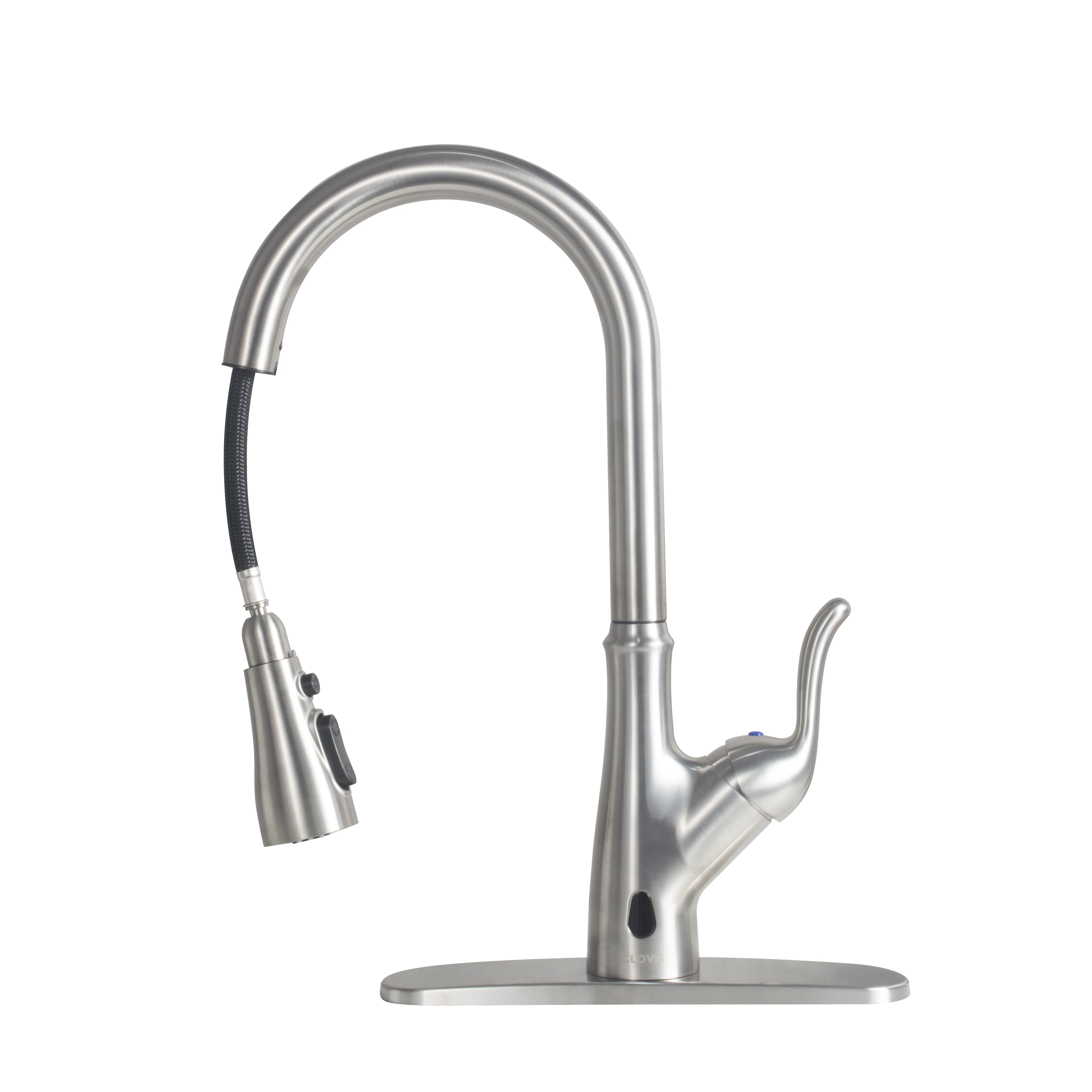 Kitchen Faucet Blacked Single Handle Pull Down Smart Sensor Kitchen Tap Single Hole Brushed Nickle Faucets Water Mixer Tap