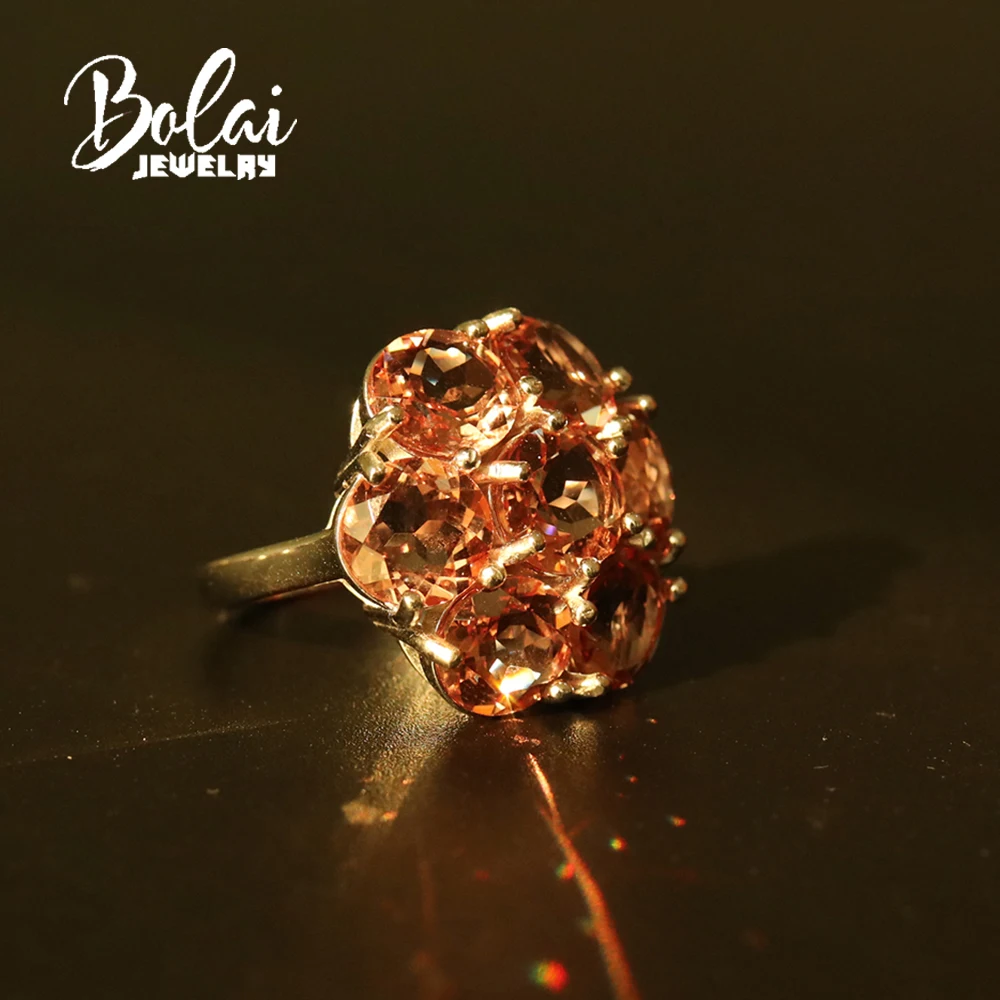 14ct Big Flower Zultanite Ring color changing created diaspore jewelry 925 sterling silver for women in party bolai jewelry