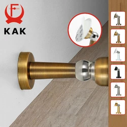 KAK Stainless Steel Magnetic Doorstop Non-Punch Wind-Proof Door Stopper Wall Mounted Floor Mounted Door Holder Door Hardware