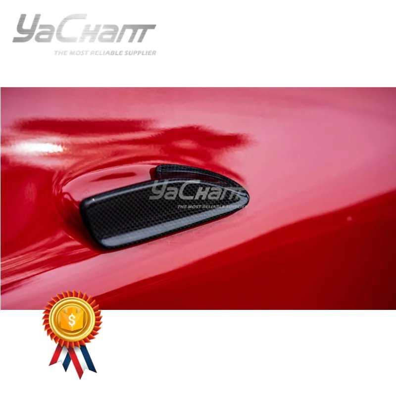 Простая плетеная отделка из сухого углеродного волокна, подходит для наружной дверной ручки 2015-2019 F488 GTB & Spider Простая плетеная отделка из сухого углеродного волокна, подходит для наружной дверной ручки 2015-2019 F488 GTB & Spider