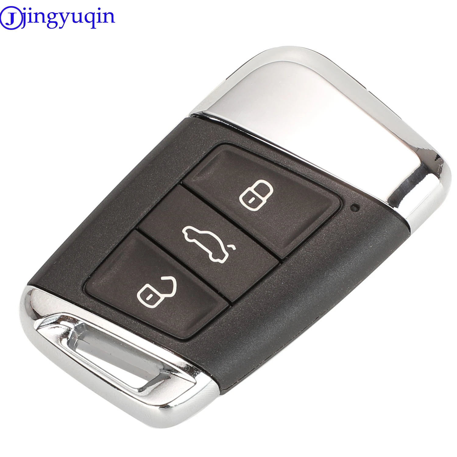 jingyuqin 3 Buttons Smart Car Key Shell Case For Volkswagen VW Passat B8 New Magotan B5 Skoda A7 Variant Auto Insert Key Blade
