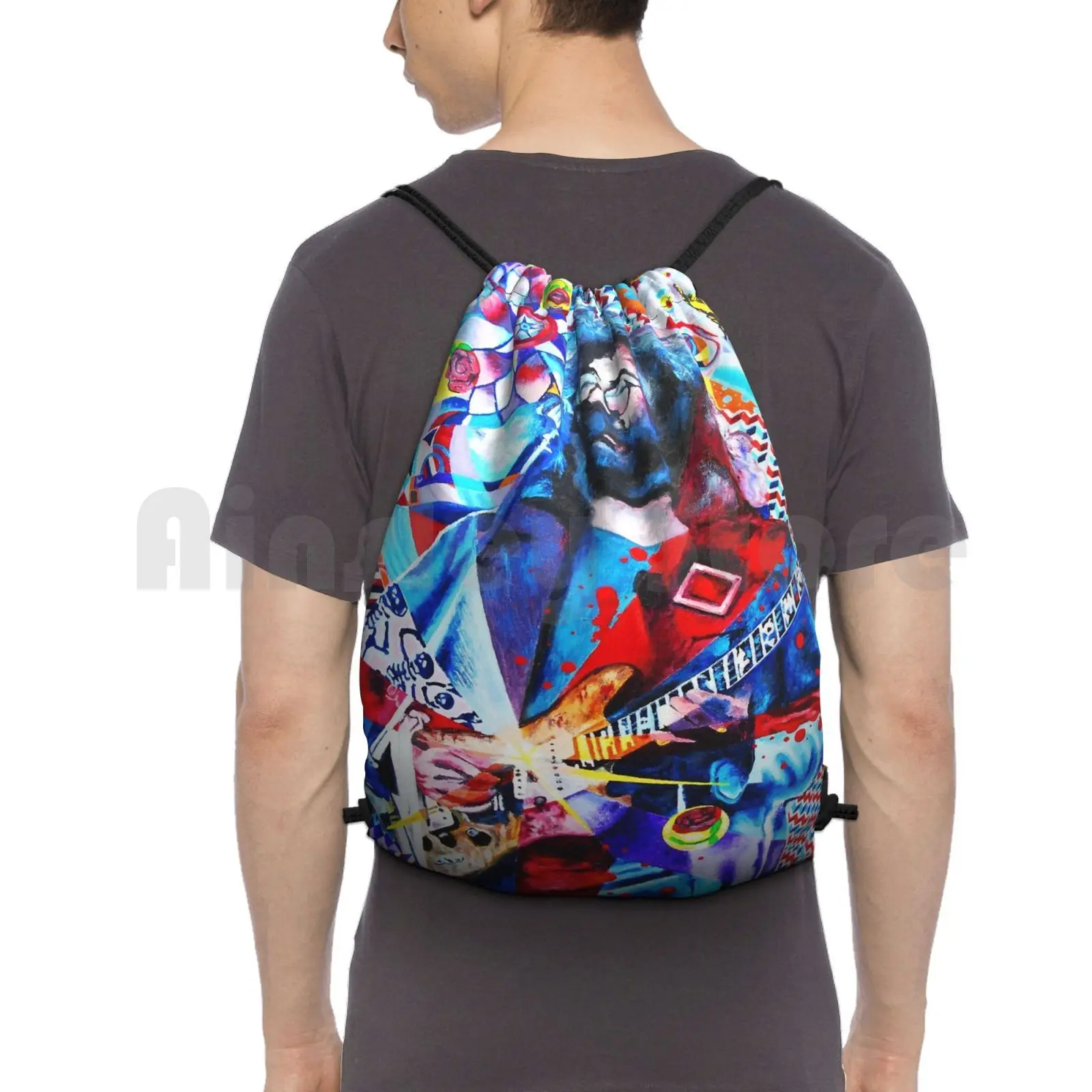 Jerome Thirteen Point Oh Backpack Drawstring Bag Riding Climbing Gym Bag Jerry Garcia Art Jerry Garcia Kevin J Cooper