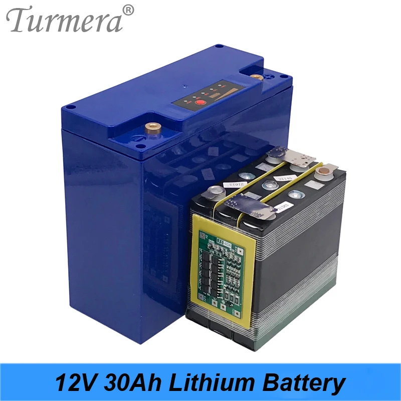 Turmera-بطارية ليثيوم 12 فولت ، 30 أمبير ، مع مؤشر BMS ، 3S ، 40a ، مصدر طاقة غير منقطع ، للسيارة