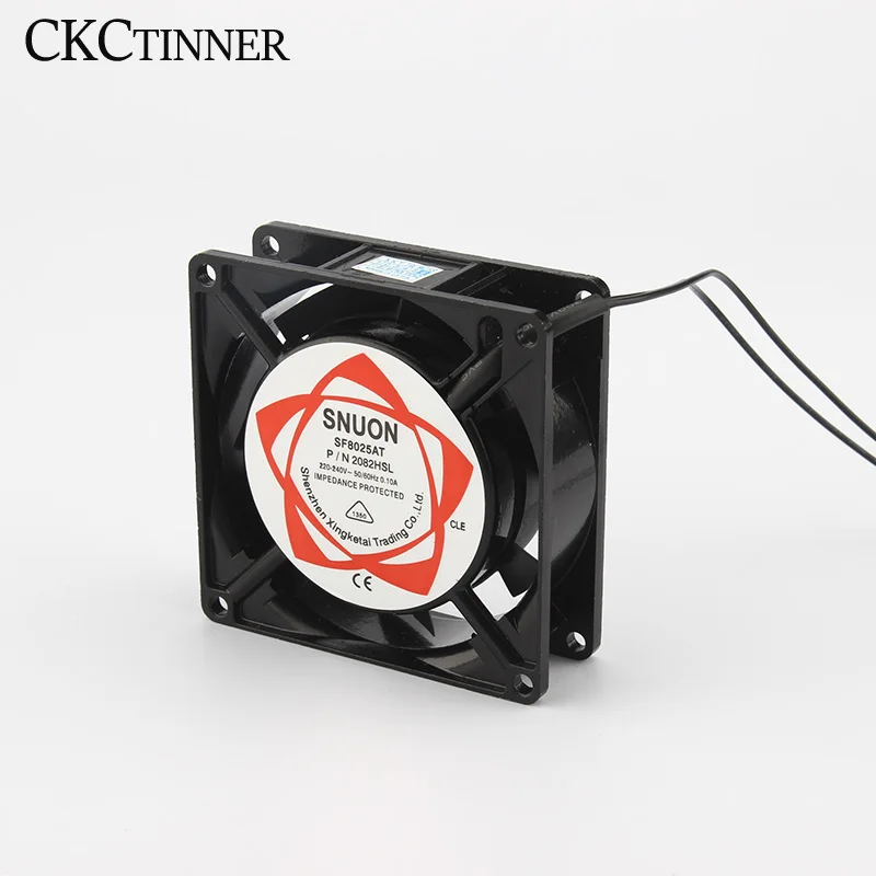 

Cooling Fan P/N SF8025AT 2082HSL 220-240V AC Fan Blower SLEEVE Cooling Fan Axial Fan 80*80*25mm Sleeve Bearing