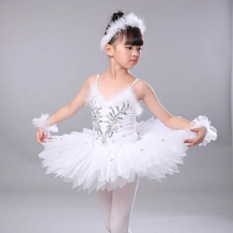 White Professional Dance Ballet Tutu For Child Ballerina Dress Figure Skating Performance Dress Tutus Adult Swan Lake Costume