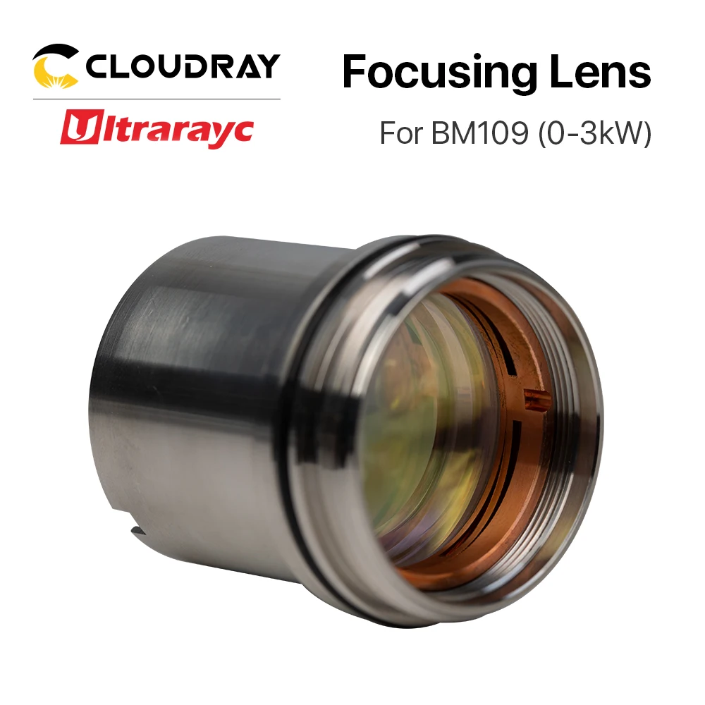 Ultrarayc bm109 1.5kw colimating & lente de focagem d28 f100 f125mm com suporte de lente para raytools cabeça de corte a laser bm109