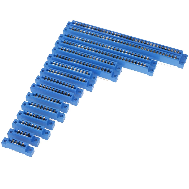 1PC 805 Series 3.96mm Pitch PCB Slot Solder Card Edge Connectors 8-72 Pin 16styles Wholesale