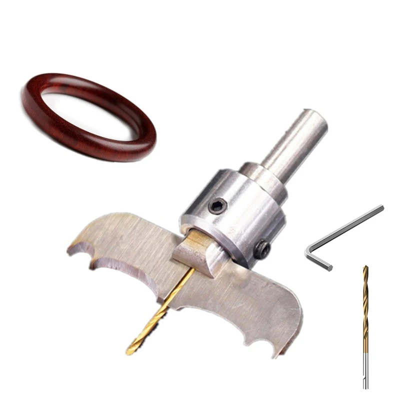 Ring Bangle Drill Bit Carbide Blades handle Drill Woodworking Milling Cutter Bracelet Molding Tool