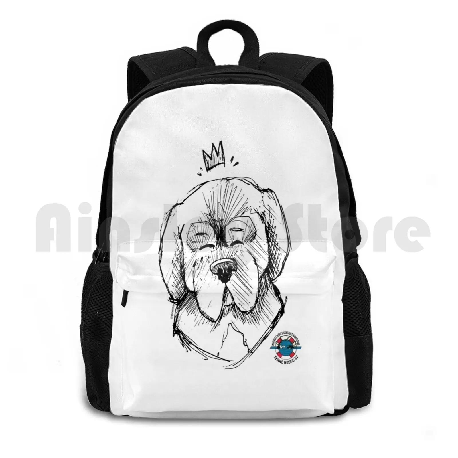 Chien 1 ( Pour Terre Neuve 67 ) Outdoor Hiking Backpack Riding Climbing Sports Bag Chien Dog Secours Dr ? Le Humour Mignon