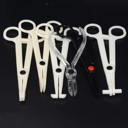 1PC Acrylic Body Piercing Sterilized by EO Gas Forceps Clamp Plier Ear Lip Navel Nose Round Open Closing Septum Profession Tool
