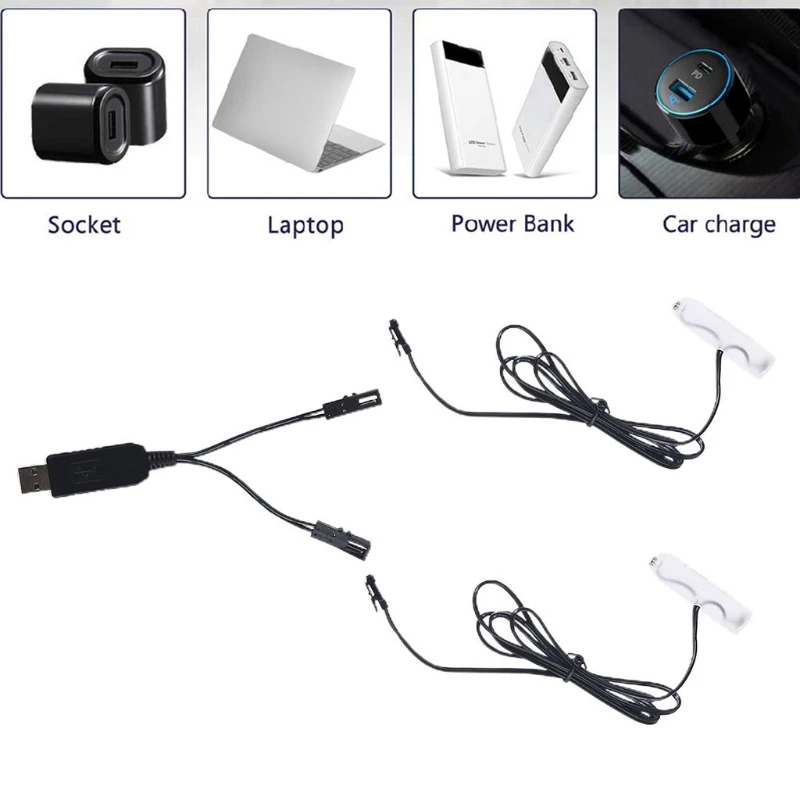 2in1 USB إلى 1.5 فولت 3 فولت 4.5 فولت 6 فولت المزدوج AA بطارية-مزيل استبدال 1-4 قطعة بطاريات AA لفرشاة الأسنان مصابيح ألعاب أطفال راديو مزود بساعة