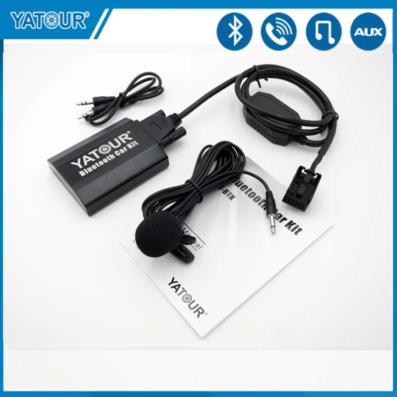 Yatour Car Bluetooth AUX Kit for Peugeot 207 307 308 407 Citroen C2 C3 C4 C5 RD4 RT3 Can-bus Mp3 Player CD changer adapter YTBTK