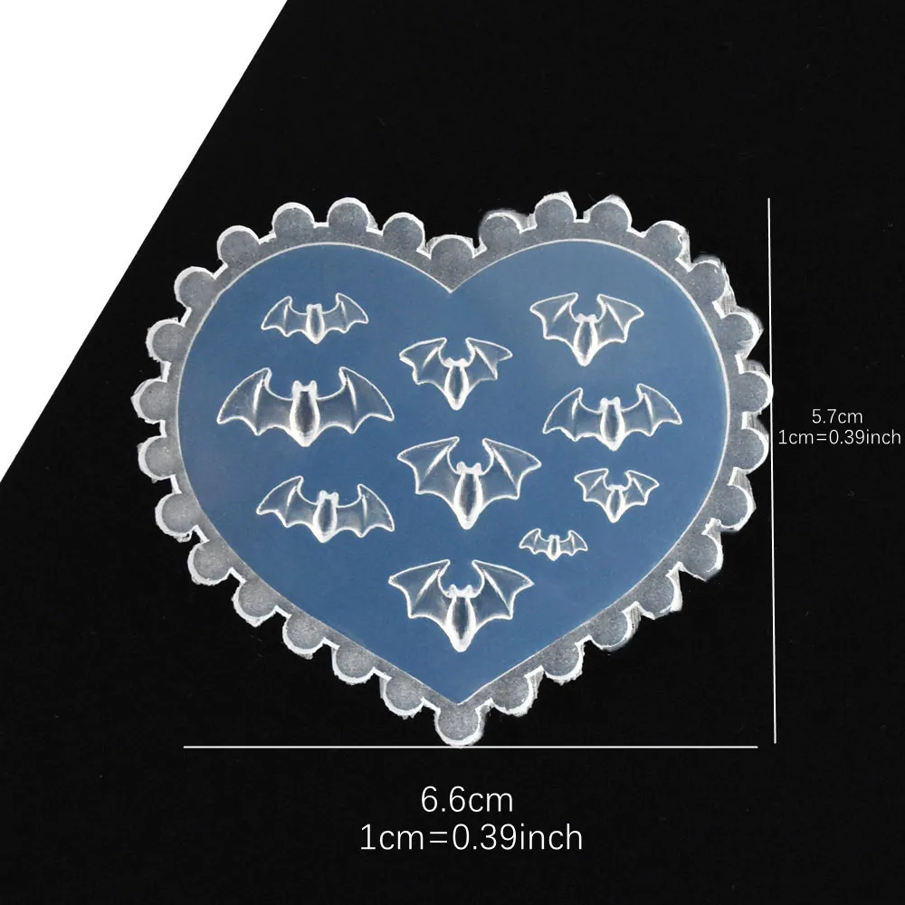 SNASAN Flügel Schleife Blumen Mond Stern Silikonform für Schönheit Nail Art DIY handgemachtes Werkzeug kleine Perlen Polymer Clay Form