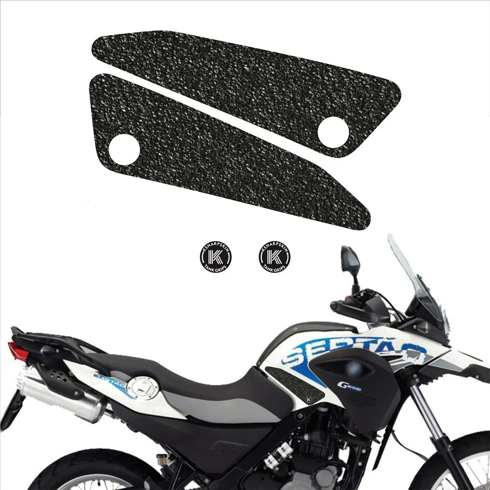 

Fuel tank grip motorcycle non-slip sticker Fuel tank side protection decal for BMW 08-16 G650GS 00-07 F650GS KTM 00-07 640 DUKE