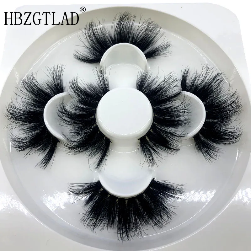 2021 New 25mm 3D Faux Mink Hair Cross False Eyelashes 3 Pairs Long Eye Lashes Handmade Thick Makeup Beauty Extension Tools