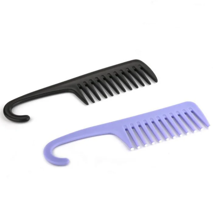 

1pc hook comb wide teeth hair brush flat Anti-Knotting Hair comb smooth styling tools