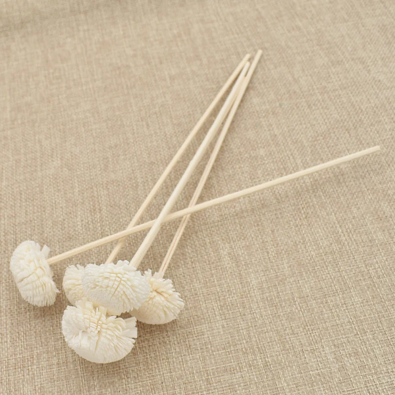 5pcs 3mm Flower Shape Rattan Reed Oil Diffuser Refill Stick Reed Diffuser Replacement Stick DIY Handmade Home Decor