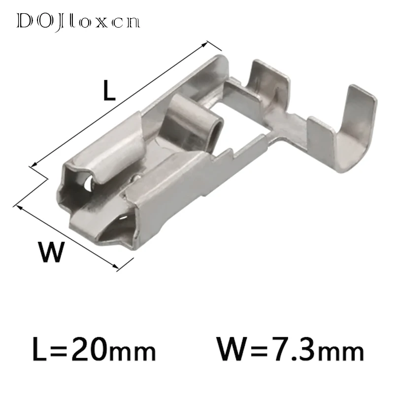 20/50/100/200/Pcs 6.3 MM Car Headlight Terminal Elbow With Lock Far And Near Light Fog Lamp Two Wire Connector ST730932-3