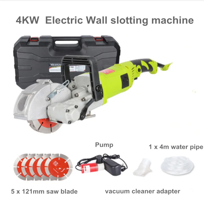 Wall slotting machine Steel Concrete cutting machine Electric 220V  4000W 36MM Wall Chaser Groove Cutting Machine