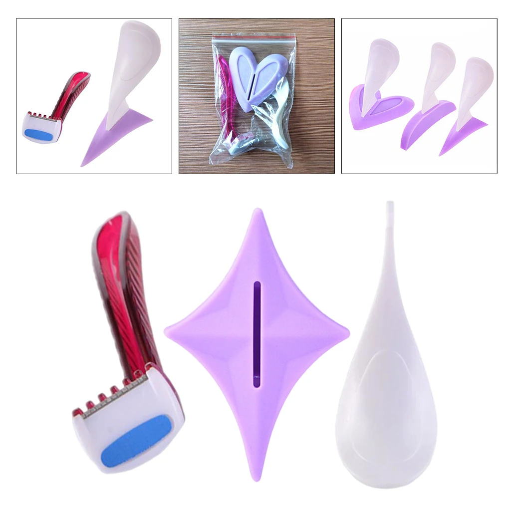 Bikini Privates Shaving Stencil Set Female Pubic Hair Trimmer Shaver Sexy Secret Intimate Shaping Tools Intimate Hair Shaving .