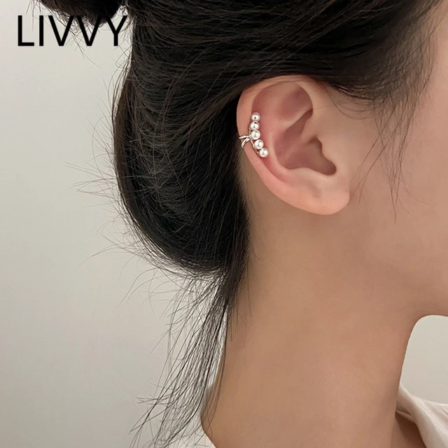 Pearl ear clip deals