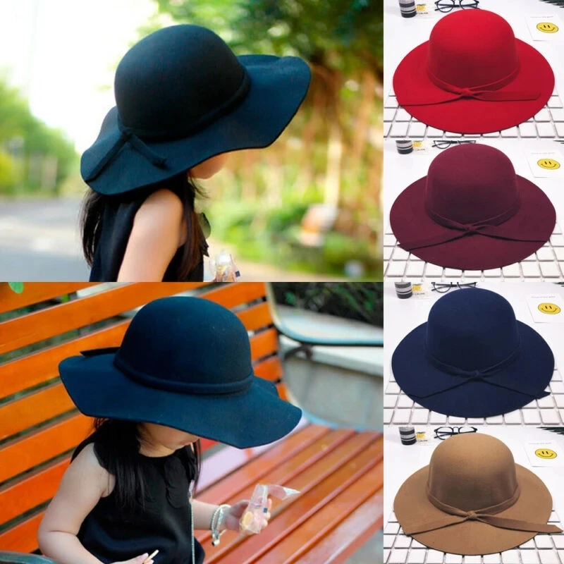 Baby Boy Girl Bowler Hat Fedora Hat Women Dress Hats