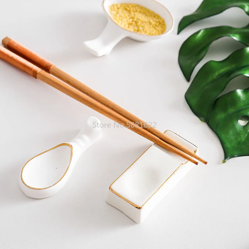 

Table Chopstick Rest Chopstick Rest Phnom Penh Tableware Ceramic Chopsticks Holding Chopstick Pillow Simple Creative Dishes