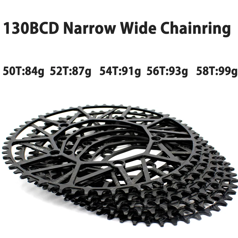 シングルスピード固定スプロケット,42t,44t,50t,52t,54t,56t,58t 130