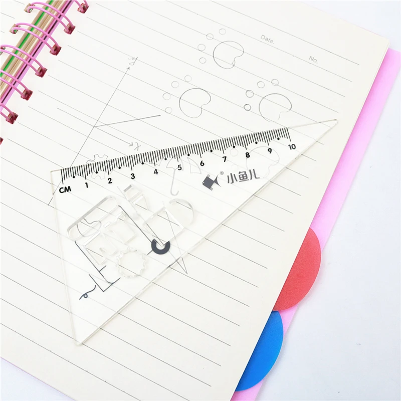 Линейка-треугольник, 20 см, 4 шт./компл.